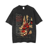 Camiseta Vintage Para Hombre Algodón Holgada Con Mangas Cortas Estampado Acido Camisetas Unisex Casual Transpirable - details 3