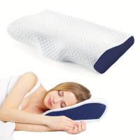 Almohada De Memoria Para El Cuello 1pc Soporte De Cuello Para Dormir Adecuada Para Lados Espalda Y Estómago Mejora El Sueño - details 2