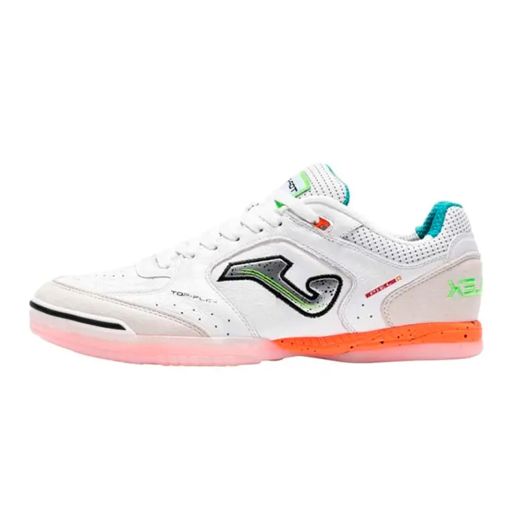 JOMA TOP FLEX 2532IN ZAPATILLAS FUTBOL SALA DEPORTES INTERIOR HOMBRE BLANCO ROJO PIEL - 1