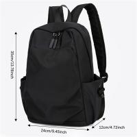 Mochila Mini Para Hombre Negra De Moda Pequeña Bolso Escolar De Hombro Diseñador De Lona Impermeable Deportes Viaje 2023 - details 4