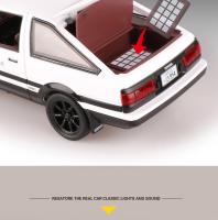 Modelo De Coche De Acción Initial D AE86s En Escala 1:20 Metal Sin Batería Regalo Para Niños Simulación Alta Con Sonido Y Luz Colección - details 11