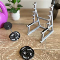 Porta Bolígrafos En Forma De Rack De Squat Divertido Y Único Organizador De Bolígrafos Con Peso Y Barbells Para Gimnasio - details 4
