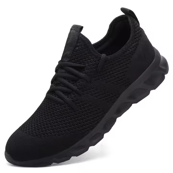 Zapatos Deportivos Casuales Para Mujer Zapatillas Ligeros Blancas Y Negras Transpirables De Malla Adecuados Para Correr Y Jugar Tenis Outdoor - 1