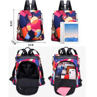 Mochila Multifuncional Antirrobo de de Gran Capacidad Estilo Floral Correa Hombro Arcuada - details 42