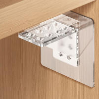 Soporte De Estante De Acrílico 4/8Pcs Adhesivo Para Armario Soporte De Pared Para Cocina Y Dormitorio Bracket De Apoyo - details 1