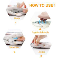 Juguete De Peluche Suave Para Perros Y Gatos Pez Simulación Recargable Por USB Juguete Interactivo Para Masticar Y Entrenamiento - details 11