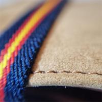 Cartera de piel auténtica para hombre con diseño distintivo de la bandera de España (cinta de cierre) - Fabricada a mano en España - Presentada en bolsa de tela estilo saco - Calidad garantizada | Regalo Especial. Lukkalia - Kids and Us / LKKCME1 - details 1