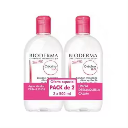 BIODERMA SENSIBIO H2O AGUA MICELAR 2 X 500 ML - 1