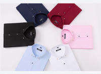Camisa De Encaje Para Hombre De Alta Calidad No Planchable Manga Corta Nuevo Ropa Sólida Negocios Camisas Blancas Azules Marinas Negras Rojas Para Oficina Y Viajes - details 4
