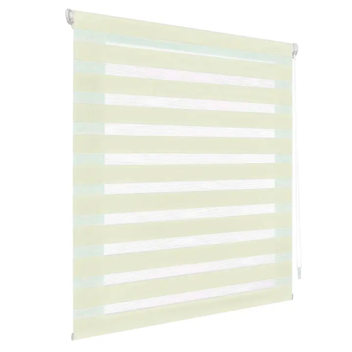 YUNIK HOME – Estor Enrollable de Doble Capa Noche y Día Persiana Enrollable para Ventana Combina Tejido Liso y Opaco, Sistema de Seguridad Infantil - 1