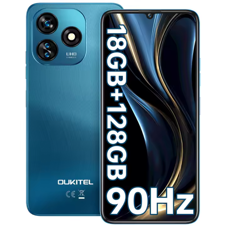OUKITEL C51 Teléfonos Inteligentes 18GB+128GB/1TB Telefonos Moviles Libre 6.8" Pantalla HD+ 90Hz Smartphone 5150mAh - 1