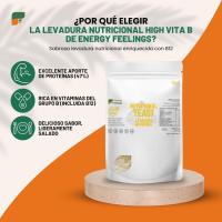 Energy Feelings Levadura Nutricional 1kg, Levadura Nutritiva en Copos Rica en Vitamina B y Proteínas 46%, Nutritional Yeast Sin Gluten, Sin Azucar, Ideal para Queso Vegano, Sin Gluten, Sin Lactosa - details 0