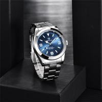 Reloj Mecánico Automático Para Hombre BENYAR 2024 Deportivo Y De Negocios Resistente Al Agua 50M Con Marcadores Numerales Arábigos Y Calendario Completo - details 10