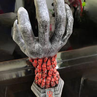 Figura Decorativa De Resina Mad God Grim Reaper Mano Derecha De Diablo Calavera Runa Decoración De Miedo Accesorios De Manualidades - details 3