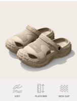 Sandalias EVA Para Hombres En Verano Con Suela Gruesa Y Suave Para Uso Al Aire Libre Zapatos De Playa Para Deportes Casuales Y Perforados - details 1