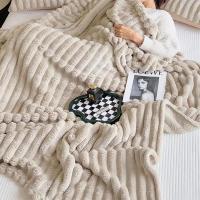 Manta De Peluche De Conejo Artificial Para Otoño Manta De Sofa Suave Y Cálida Manta Gruesa Para Cama Color Plush Tamaño Grande - details 12