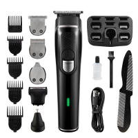 Cortapelo Eléctrico 5 en 1 con Pantalla Digital Inteligente - Kit de Corte de Pelo Casero Completo para Barba, Cerdas y Cabello - Trimmer Multifuncional con Accesorios Especializados - details 0