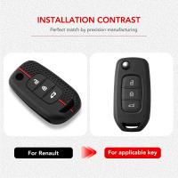 Funda De Llave De Coche De Silicona Para Renault Sandero Stepway Logan Clio 5 Arkana Captur Kadjar Daster Twingo Trafic Kwid - details 1