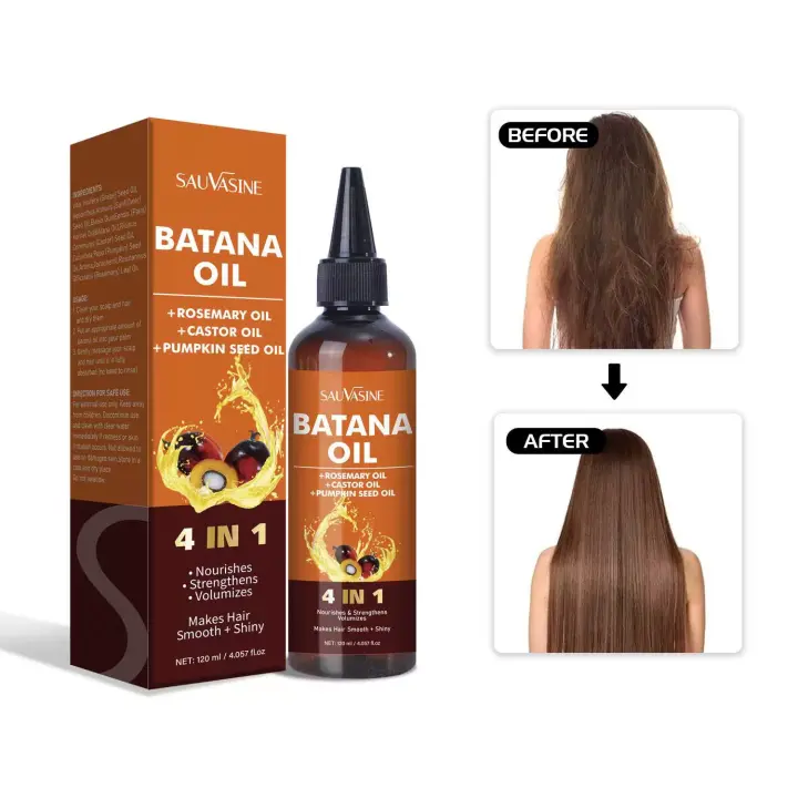Aceite capilar, loción capilar, aceite Batana 4 en 1, 120ml nutre, repara, fortalece y previene la caída del cabello. - 1