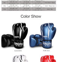 Guantes De Boxeo PU Transpirables 6/8/10/12Oz Para Niños Y Adultos Profesionales Sanda Muay Thai Taekwondo Guantes De Golpeo - details 5