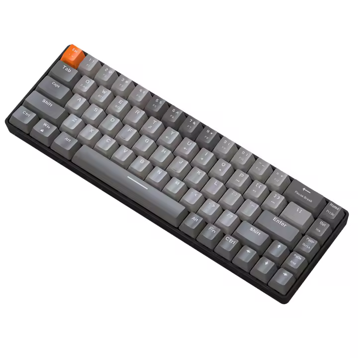 Teclado Mecánico Inalámbrico 60% Bluetooth Doble Modo Hot-Swap Ziyoulang K68 Mini 68 Teclas Rojo Para PC/IPhone iPad - 1