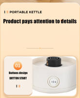 Mini Olla Plegable 0.6L Portátil Calentador De Agua Eléctrico 600W 600ml Para Viajes Con Función De Apagado Automático Material De Acero Inoxidable - details 11
