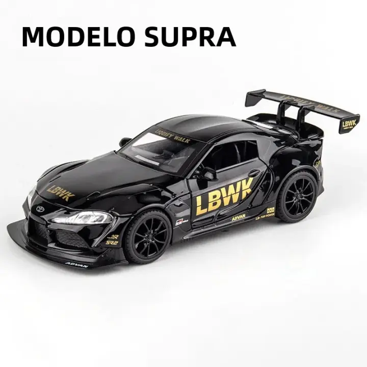 Modelo De Coche Supra a Escala 1:22 En Aleación De Metal Con Sonido Y Luz Juguete De Carreras Para Coleccionistas Y Niños Regalo Para Niños De Edad Superior a 14 Años - 1