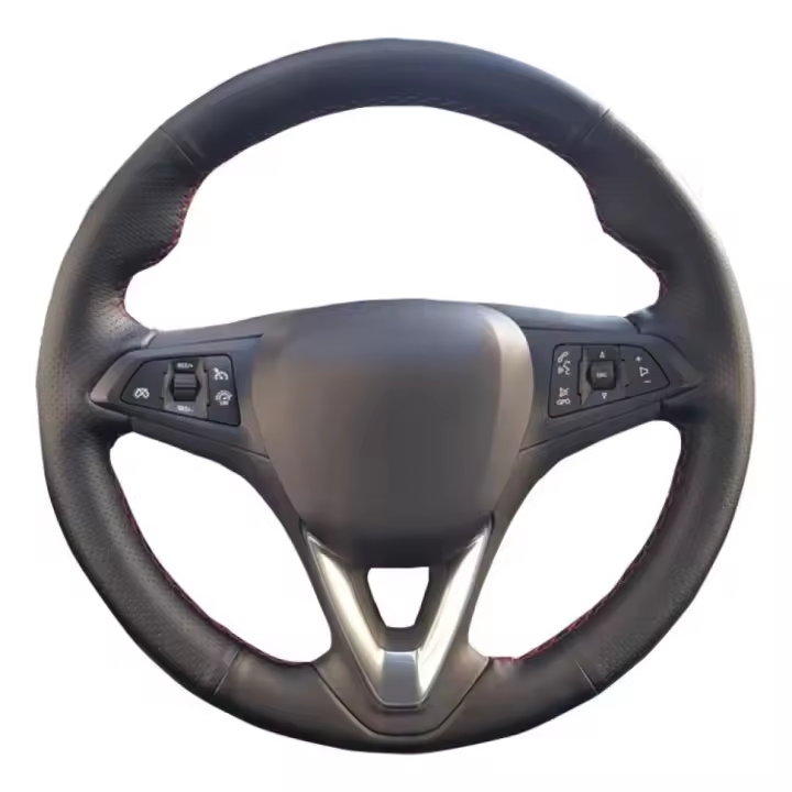 Cubierta De Volante Para Opel Astra (K) Corsa (E) CrosslandX GrandlandX Insignia Microfibra Cuero Personalizada Antideslizante Transpirable Duradera Para Todas Las Estaciones - 1