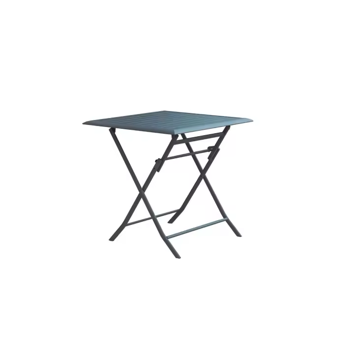 MESA JARIN PLEGABLE MOD. PARMA ALUMINIO 71x71xh71cm  - DE SUINPLAS DECORACIONES - 1