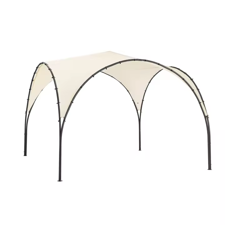 SoBuy Cenador de Jardín para Festiales y Camping Carpa portátil para Actividades al Aire Libre Beige 334x334x256 cm KLS16-MI ES - 1