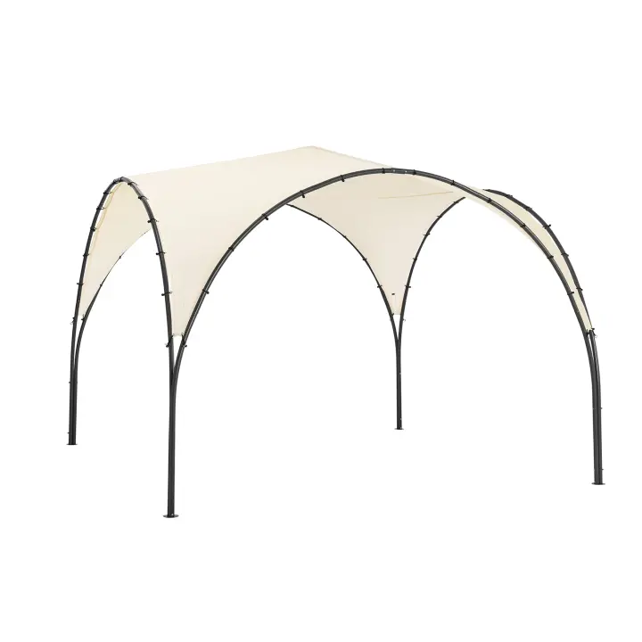 SoBuy Cenador de Jardín para Festiales y Camping Carpa portátil para Actividades al Aire Libre Beige 334x334x256 cm KLS16-MI ES - 1