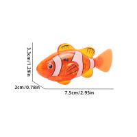 Pequeños Peces Electrónicos De Simulación Para Niños Juguetes Para Bañarse Que Nadan Y Emiten Luz Mientras Juegan En El Agua - details 1