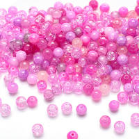 100Pcs 8mm Perlas De Vidrio Cristal Mixed Con Rotura Natural Para Hacer Joyería DIY Pulseras Collares Accesorios De Manualidades - details 7