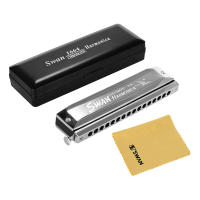 Harmonica Cromática Swan SW-1664 Con 16 Agujeros En Do 64 Tonos Organ De Bocina Para Niños Y Adultos Con Estuche De Almacenamiento Y Paño De Limpieza - details 3