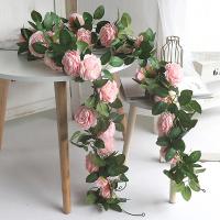 Guirnalda De Pekino Artificial De Seda Kahaul Grandes Flores Para Navidad Boda Y Decoración De Casa Jardín Y Fiestas - details 0