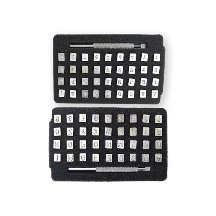 Juego De 32/36PCS Taladro De Letras De Acero Inoxidable 3mm/6mm Para Manualidades En Cuero Herramientas De Perforación - 1