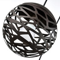 Lámpara Colgante De Hierro Blanco Negro Sfera Vacia Para Decoración De Sala De Estar Comedor Cocina Isla De La Casa - details 4