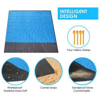 Manta De Playa Plegable Y Ligera Impermeable Para Camping Y Picnic Tamaño 210cmX200cm Alfombra De Campo Portátil Para Exterior - details 5