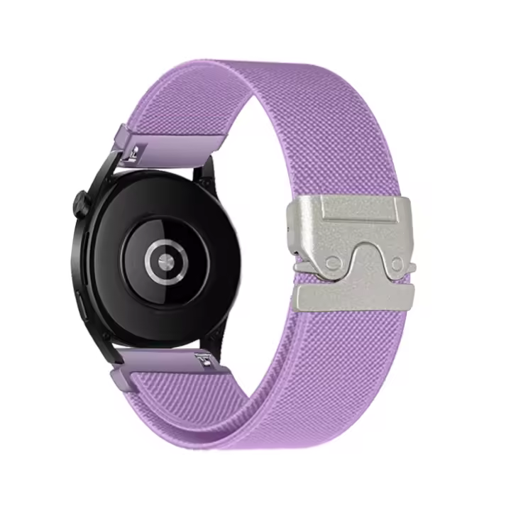 Cuerda Elástica De Nylon Para Reloj Samsung Watch7/6 Band 40 44mm Con Hebilla De Paracaídas Pulsera Estirable Compatible Con Huawei Watch GT5 4 3 - 1