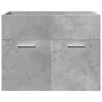 vidaXL Juego muebles de baño 4 pzas madera contrachapada gris hormigón - details 5