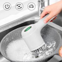 Cepillo lavavajillas eléctrico, cepillo giratorio eléctrico, cepillo de ducha inalámbrico con pantalla LED para limpieza de baño, bañera y cocina. Incluye 5 cabezales de repuesto. - details 3