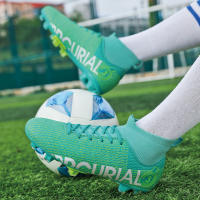 ZHENZU Botas De Fútbol Profesionales Tallas 31-45 Zapatos De Fútbol Para Hombres Y Niños Suela De Futsal Transpirables Y Flexibles Para Campo Duro - details 14