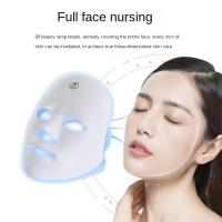 Máscara de belleza LED de 7 colores, banda recargable USB, inodora, batería de litio, 400mAh, para uso de oficina y ocio, regalos para mujeres - details 11