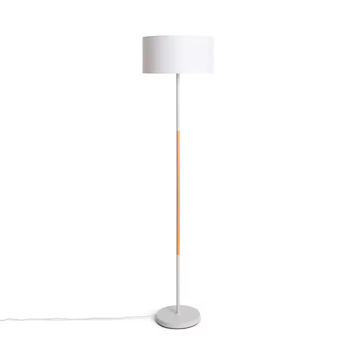Ledkia Lámpara de Pie de Metal Wifi con Regulador Silinda Blanco - 1