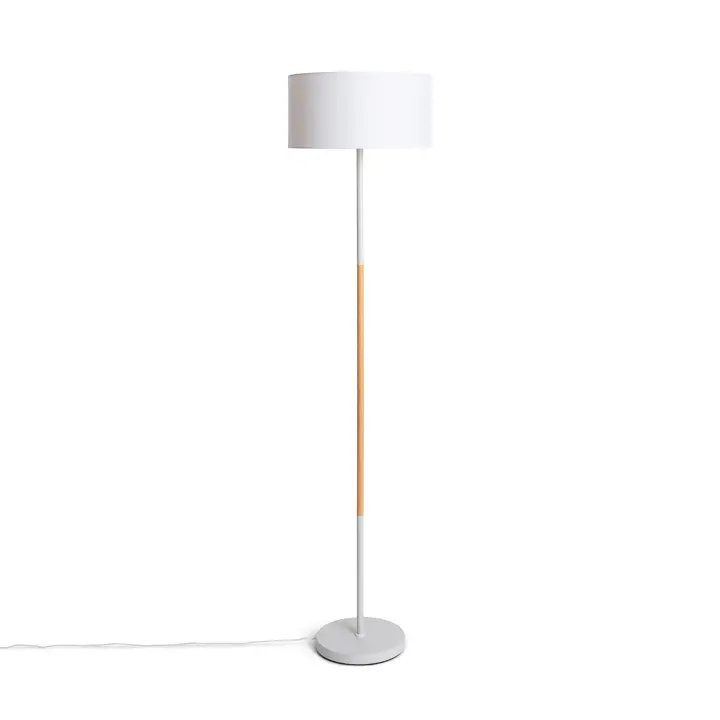 Ledkia Lámpara de Pie de Metal Wifi con Regulador Silinda Blanco - 1