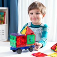 InnovaGoods® Bloques de Construcción Magnéticos 57 Piezas 3D Juguetes de Construcciones Magneticas Niños Juguetes Educativos Regalos para niños Mayores de 3 años (57 psc) - details 3