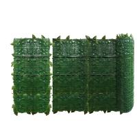 Decoración de Pared de Valla de Hojas Verdes Artificiales Pantalla de Privacidad Extensible para Hogar y Jardín - details 1