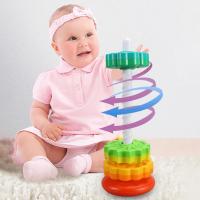 Torre De Arcoíris Giratoria Para Bebés Juguete Educativo Montessori Torre De Pila Giratoria Sensorial Regalo Para Niños Y Niñas Edad 1-6 Años - details 0