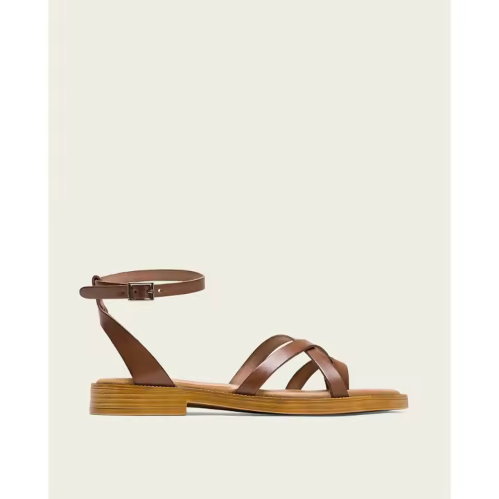 Sandalias planas de Mujer PORRONET 3131-008 SANDALIA ROMANA DEDO MOKA 35857 25V - 1
