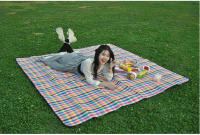 Manta De Camping Impermeable Con Correa De Cuero Manta De Playa Rectangular Con Estampado Colorido Para Picnics Y Barbacoas Alfombra De Descanso Para Dormitorio - details 6